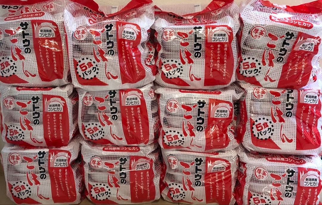 サトウのごはん 新潟県産コシヒカリ 12袋