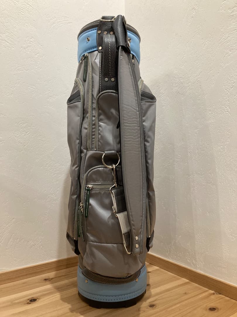 ‼️最終値引き‼️極美品 考英舎 キャディバッグ グレー 9型 1回使用 日本製