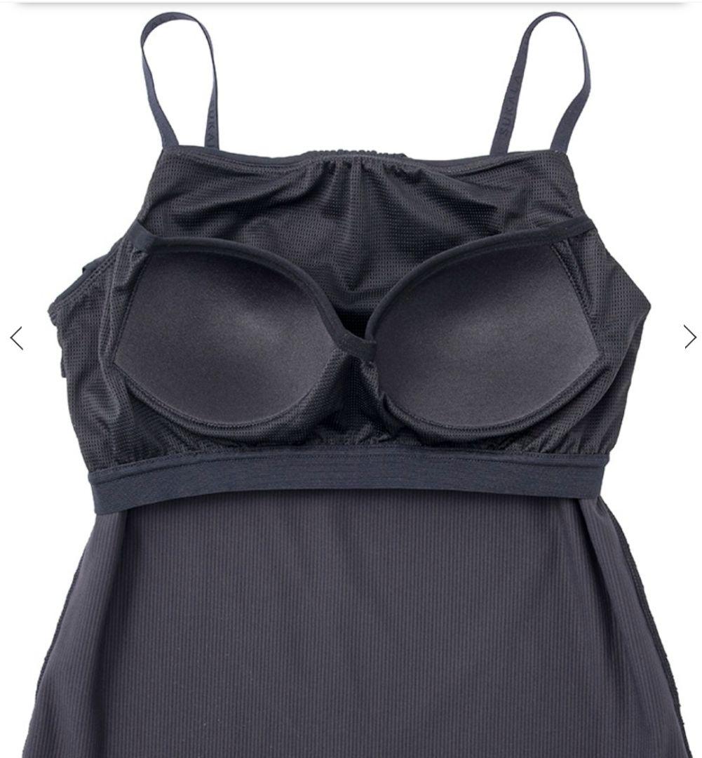 完売品 Web限定 SUKALA LAVA リブドレープキャミソール　黒　Ｌ