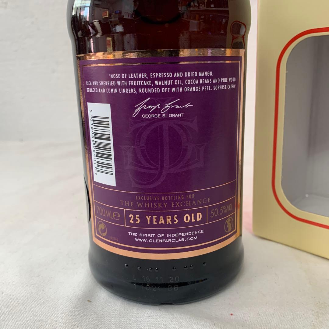 レアウイスキー　グレンファークラス25年　700ml 50.5% 箱付