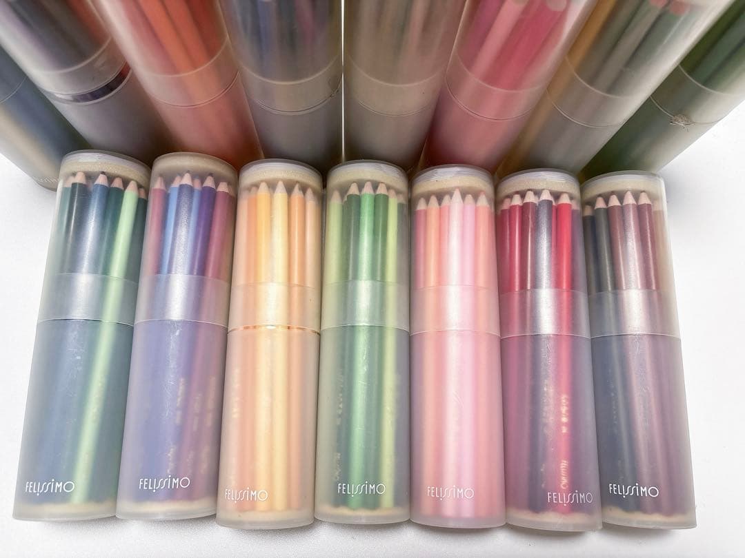 フェリシモ 500色 色えんぴつ 15セットまとめ売り不足あり