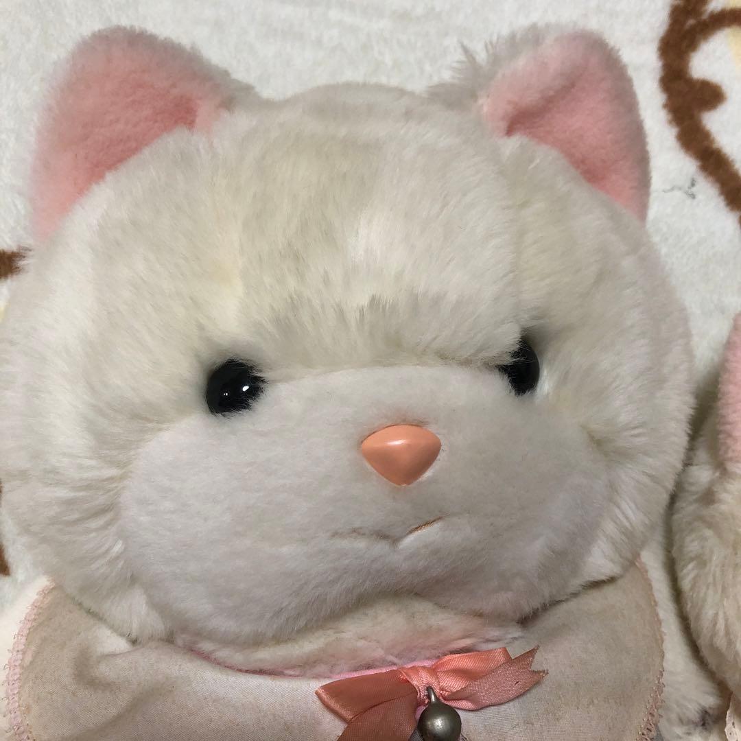 昭和レトロ　ヴィンテージ 吉徳　クリーミー　猫　ぬいぐるみ　中古品　2こセット
