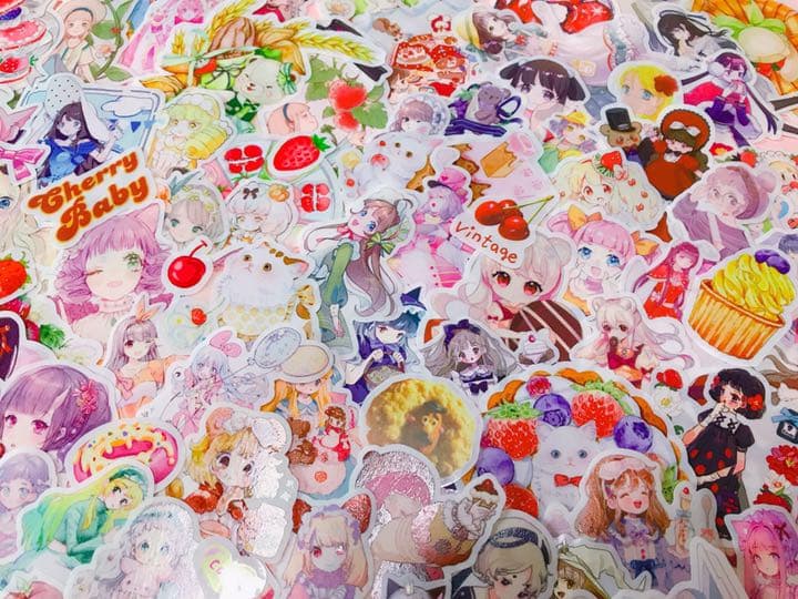 可愛いい❤️❤️人物マステフレークシール( ⸝⸝•ᴗ•⸝⸝ )156