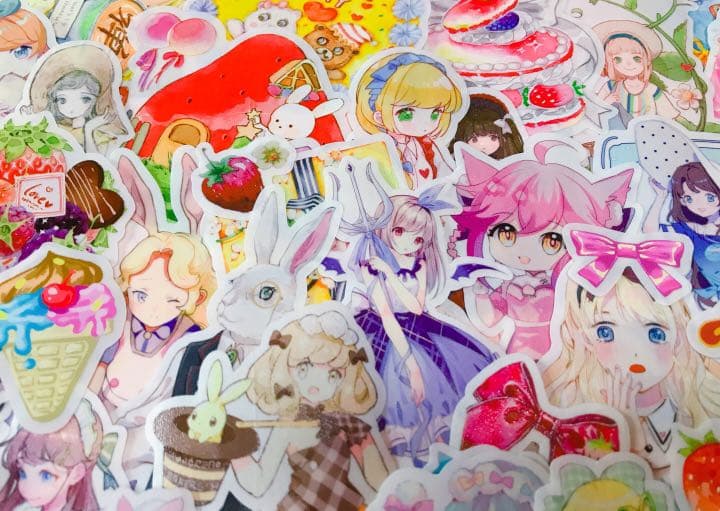 可愛いい❤️❤️人物マステフレークシール( ⸝⸝•ᴗ•⸝⸝ )156