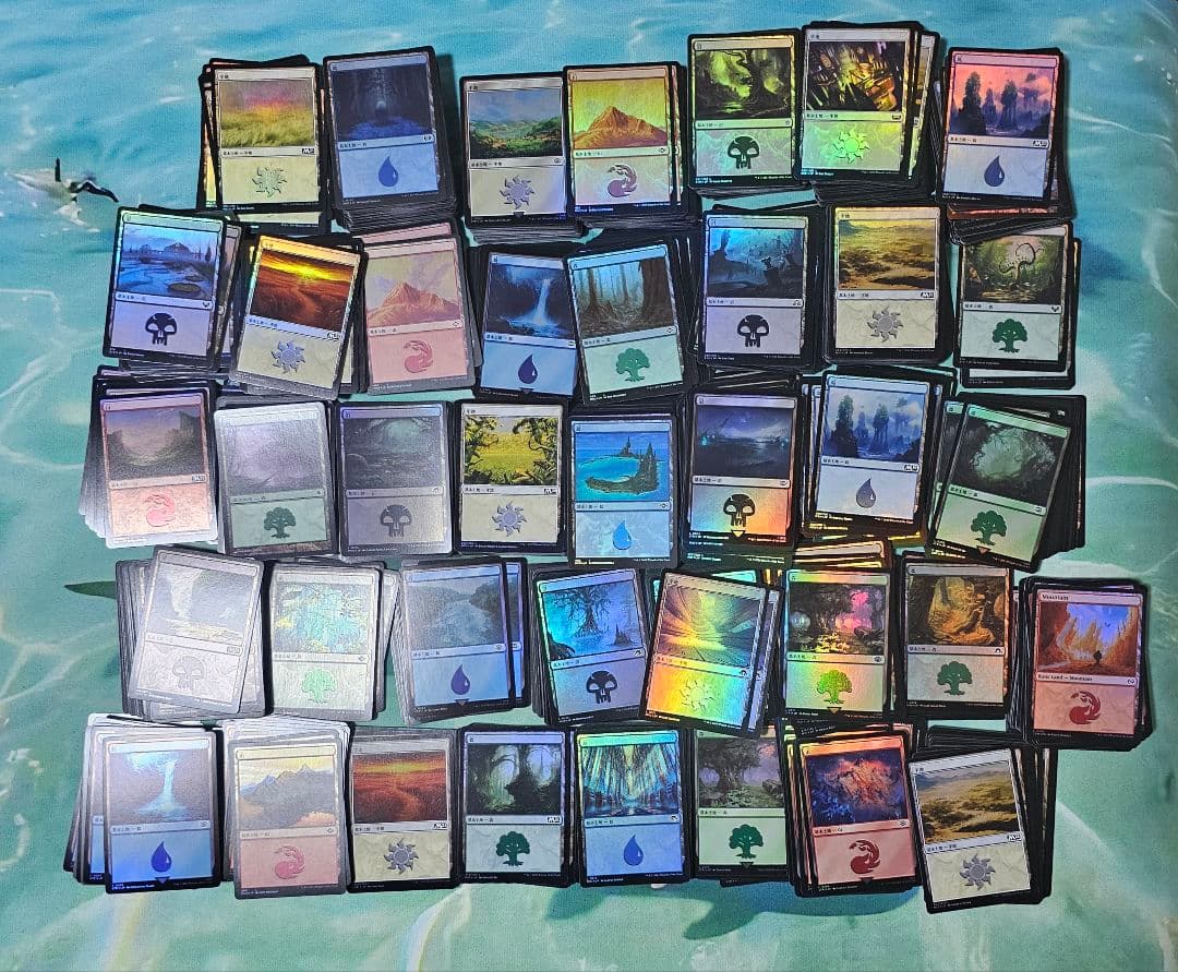 基本土地　foil　大量　日本語版