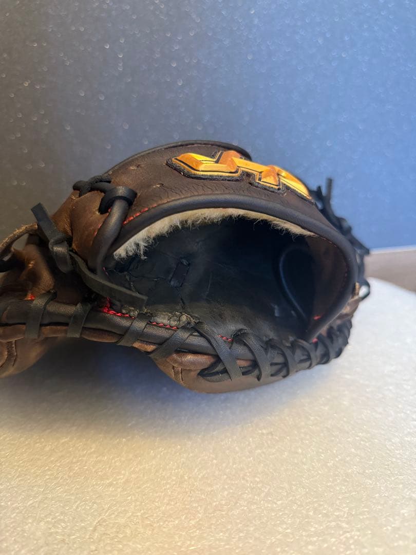 ★即戦力★ ハタケヤマ 一般硬式用 キャッチャーミット 全紐 ウェブ ヘリ革交換