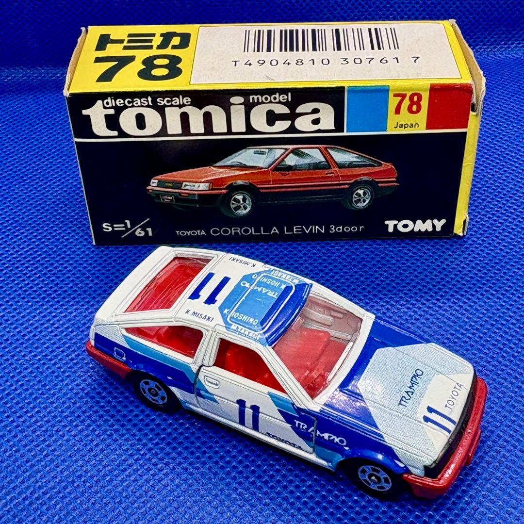 黒箱 トミカ　トヨタカローラレビン3ドア グループＡフェア 特注品 日本製
