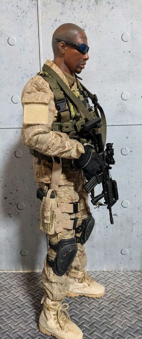 アメリカ軍特殊部隊 1/6 12インチ黒人兵士 cs8