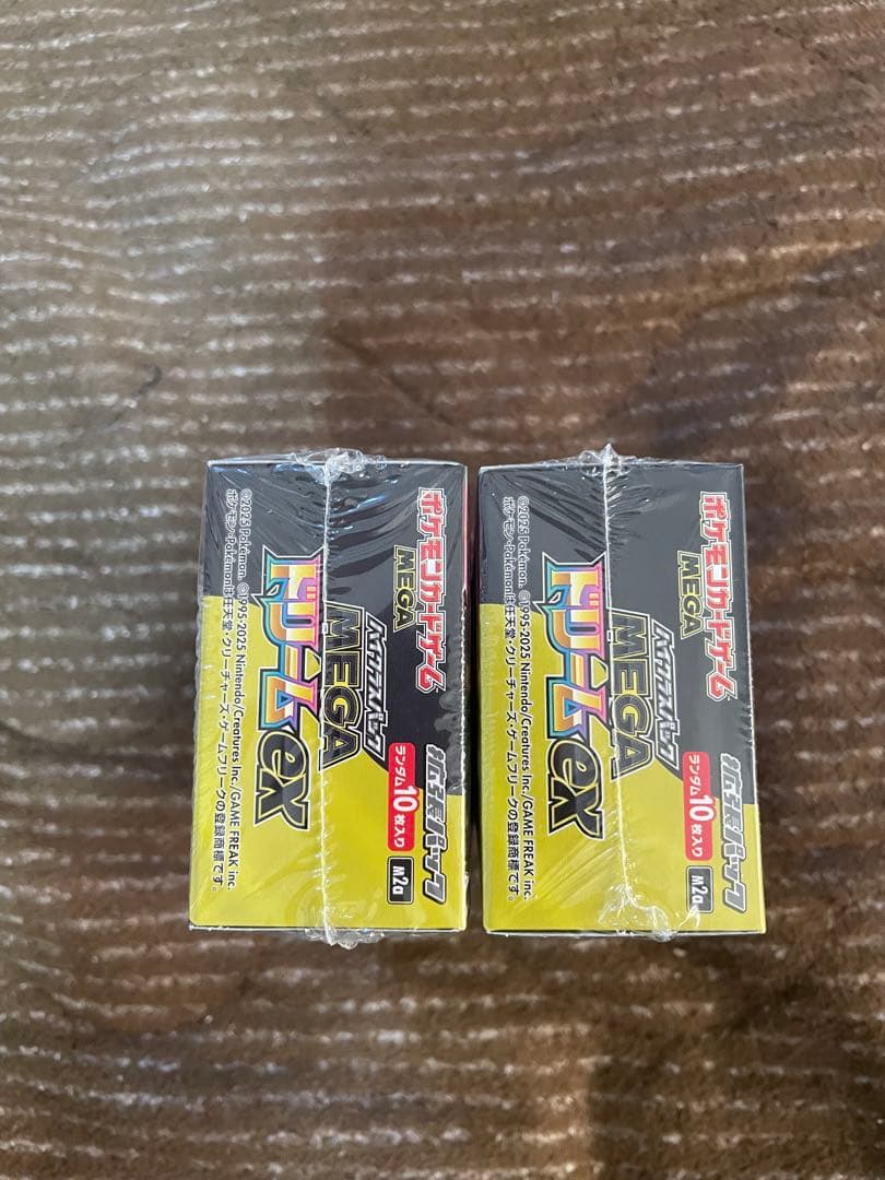 ポケモンカードMEGA ドリームEX 未開封シュリンク付き2BOX