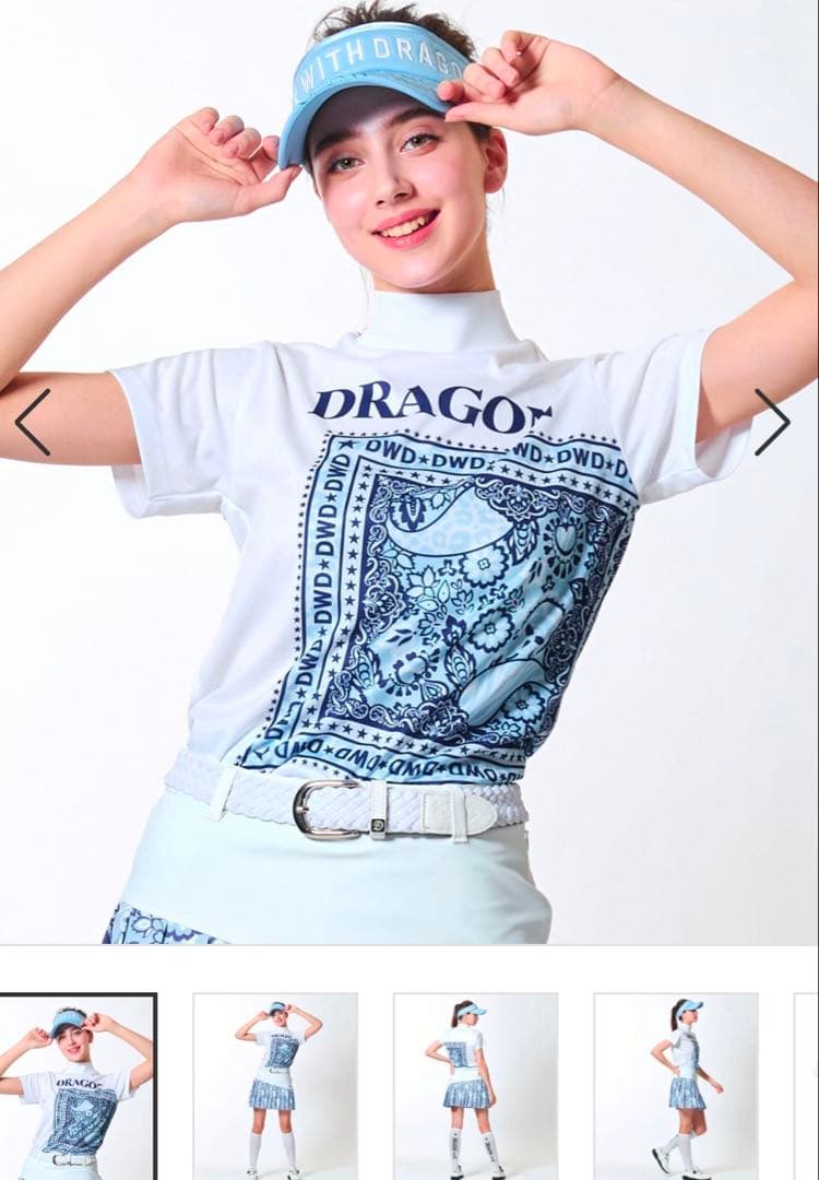 DWD★ダンスウィズドラゴン★ペイズリーバンダナプリントハイネック