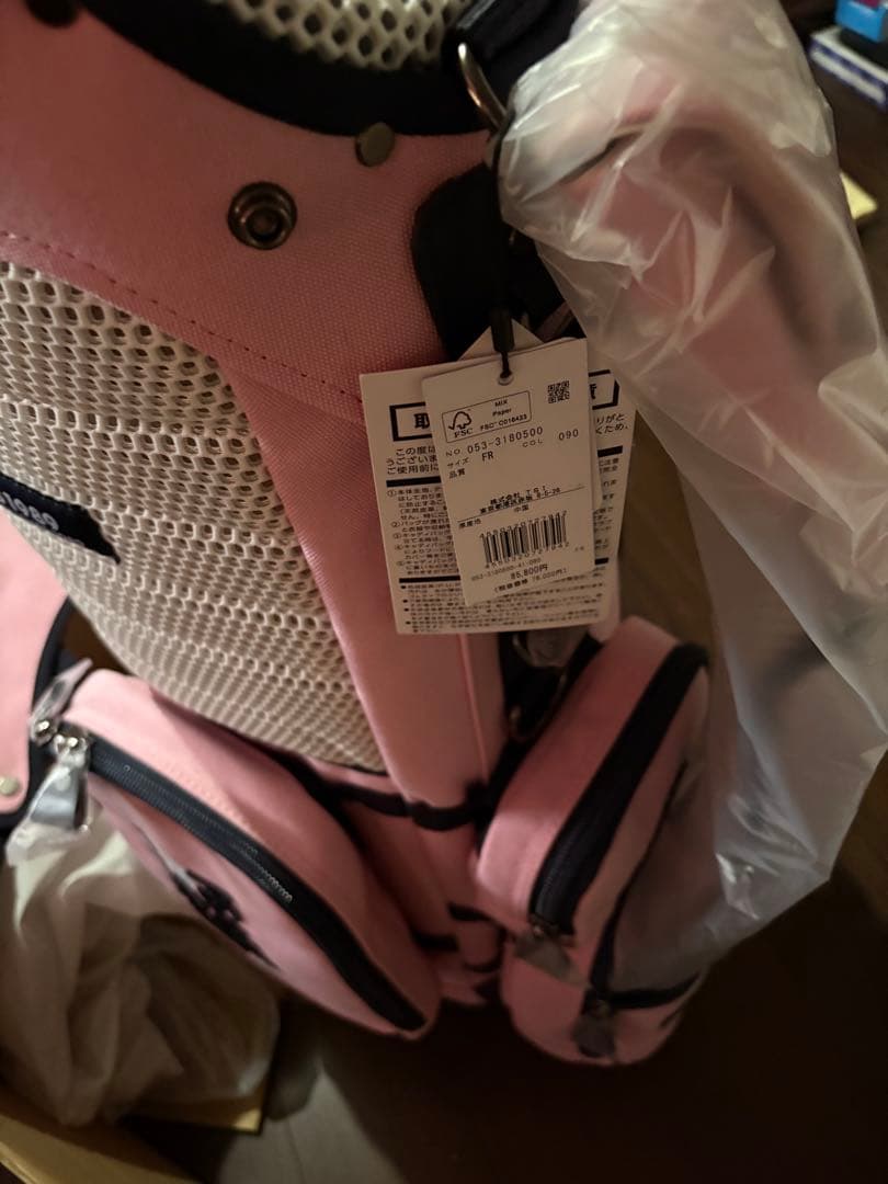 PEARLY GATES ピンクゴルフバッグとウィルソンドライバーヘッドカバー