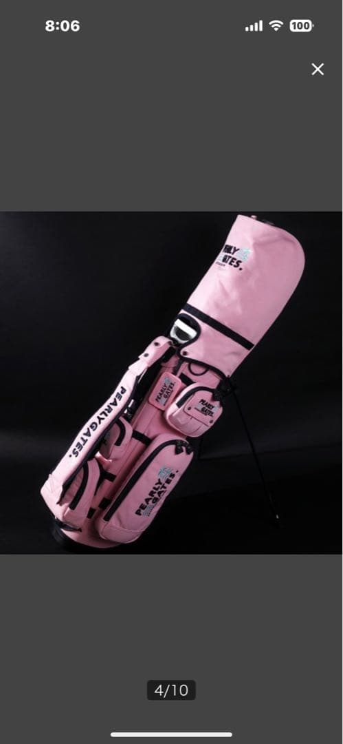 PEARLY GATES ピンクゴルフバッグとウィルソンドライバーヘッドカバー