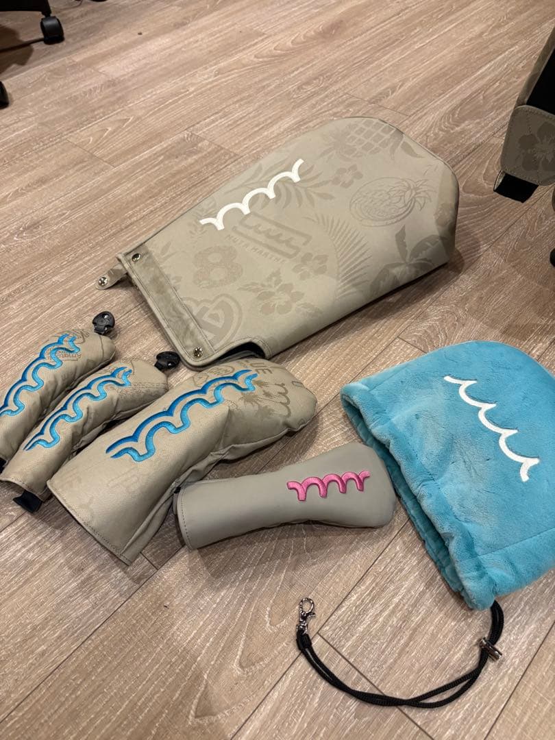 Muta ムーマリン　ゴルフバッグ・キャディバッグ ベージュ　全てセット