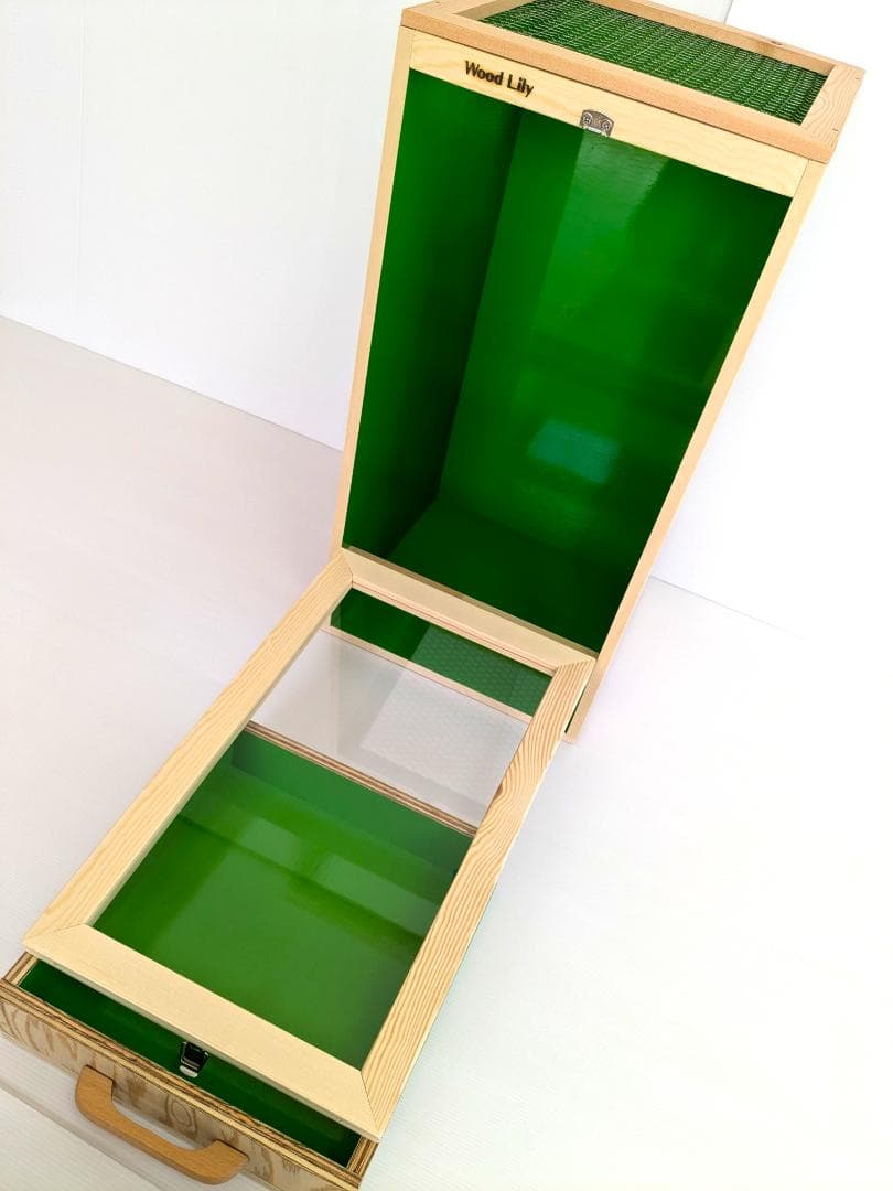 【アウトレット１点限定】縦型引き出し付きケージW298×D302×H593mm