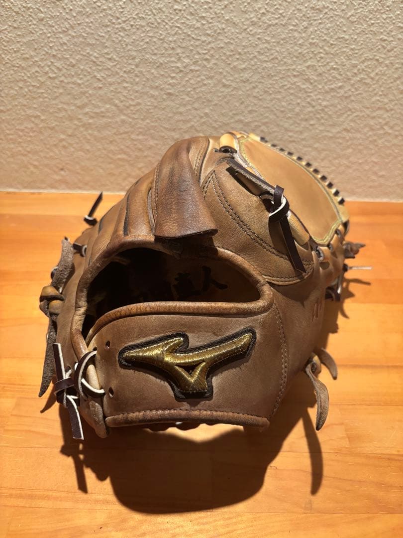 【即戦力】ミズノプロ波賀Japan 硬式 投手用グローブ　全紐交換・メンテ済み