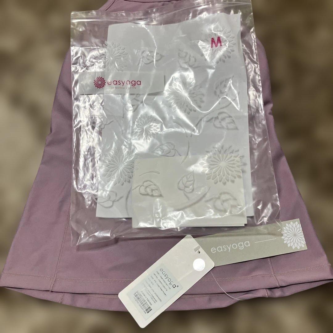 (新品)easyoga ダスティローズパープルタンクトップ Mサイズ