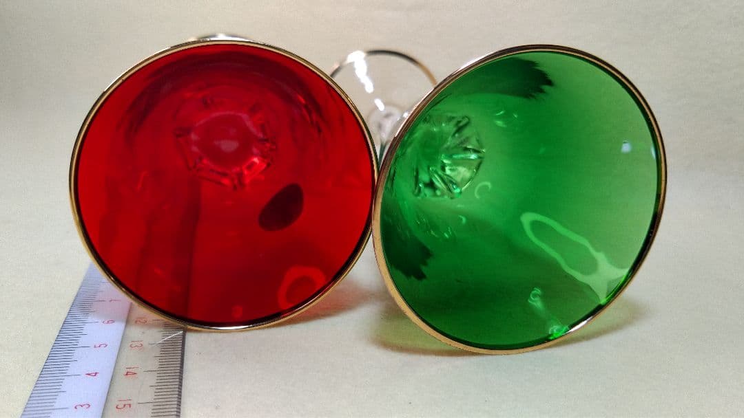 24KT純金ベネチアングラス　ワイングラス？2個セット