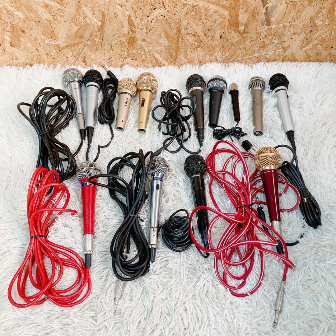 マイク　13本セット　ジャンク　まとめ売り　ダイナミックマイク