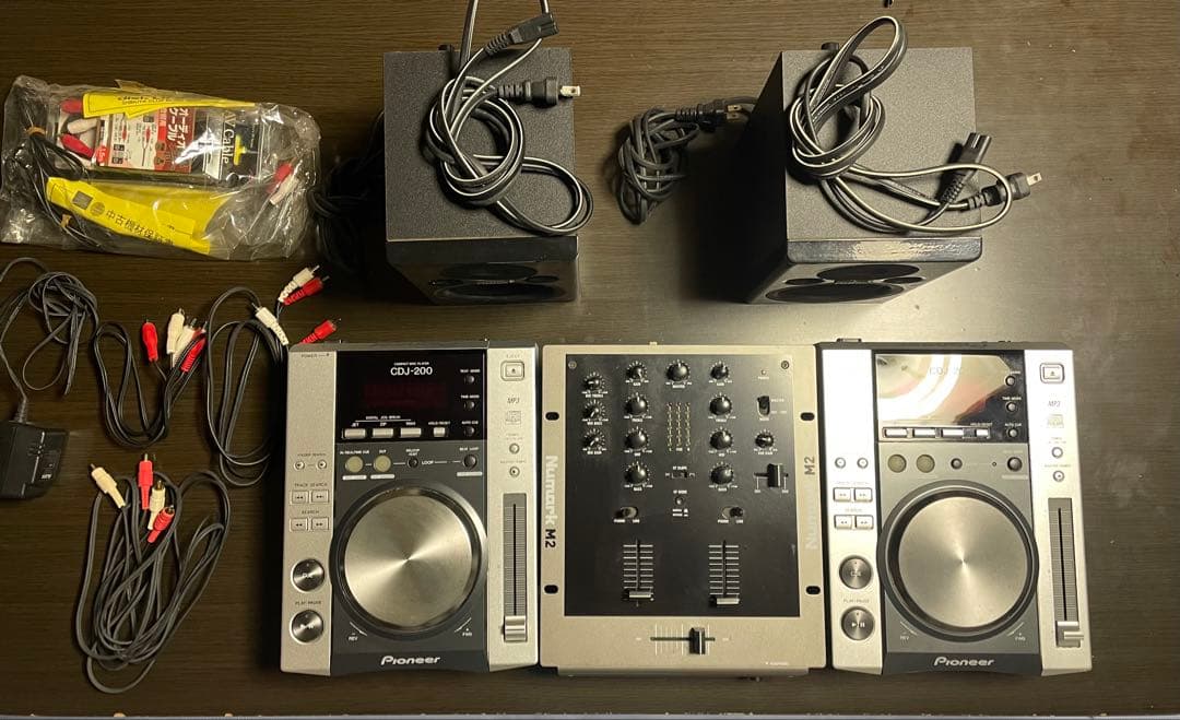 DJ機材フルセット CDJ200×2 NumarkM2 Fostex