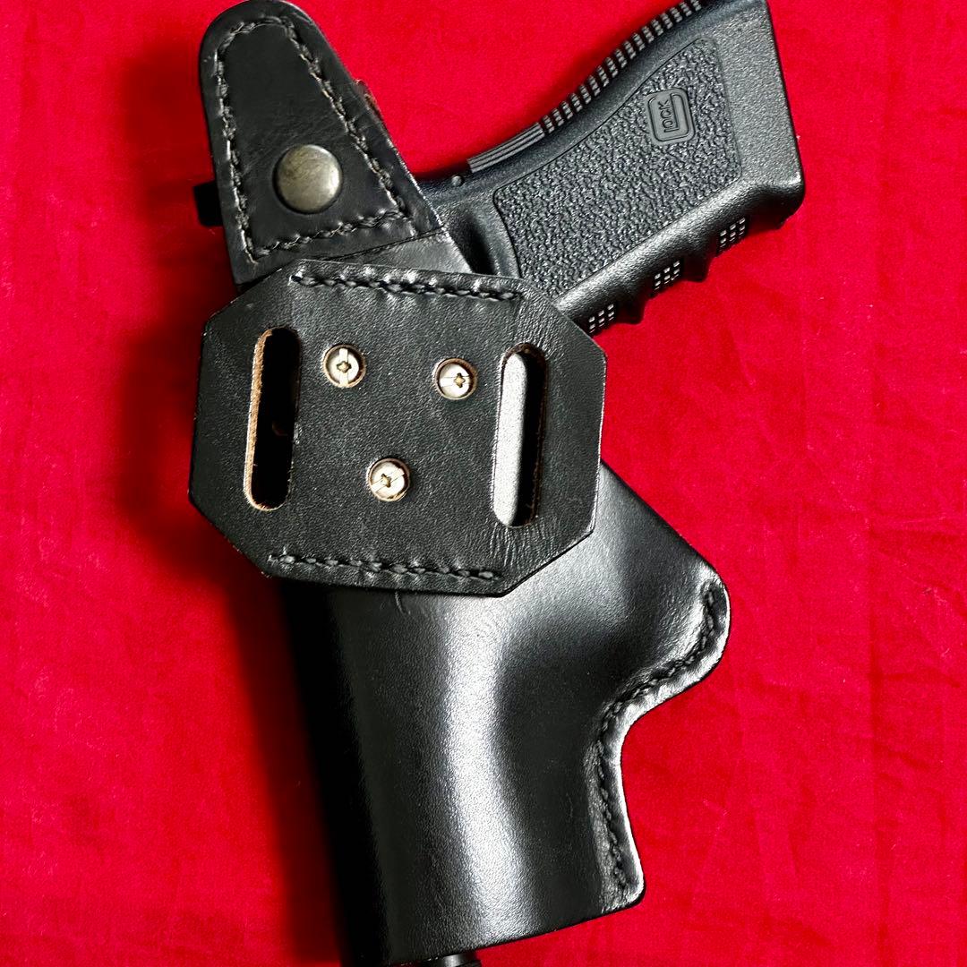 期間限定価格　整備済 革製ホルスター 大型オートマチック用 ブラック