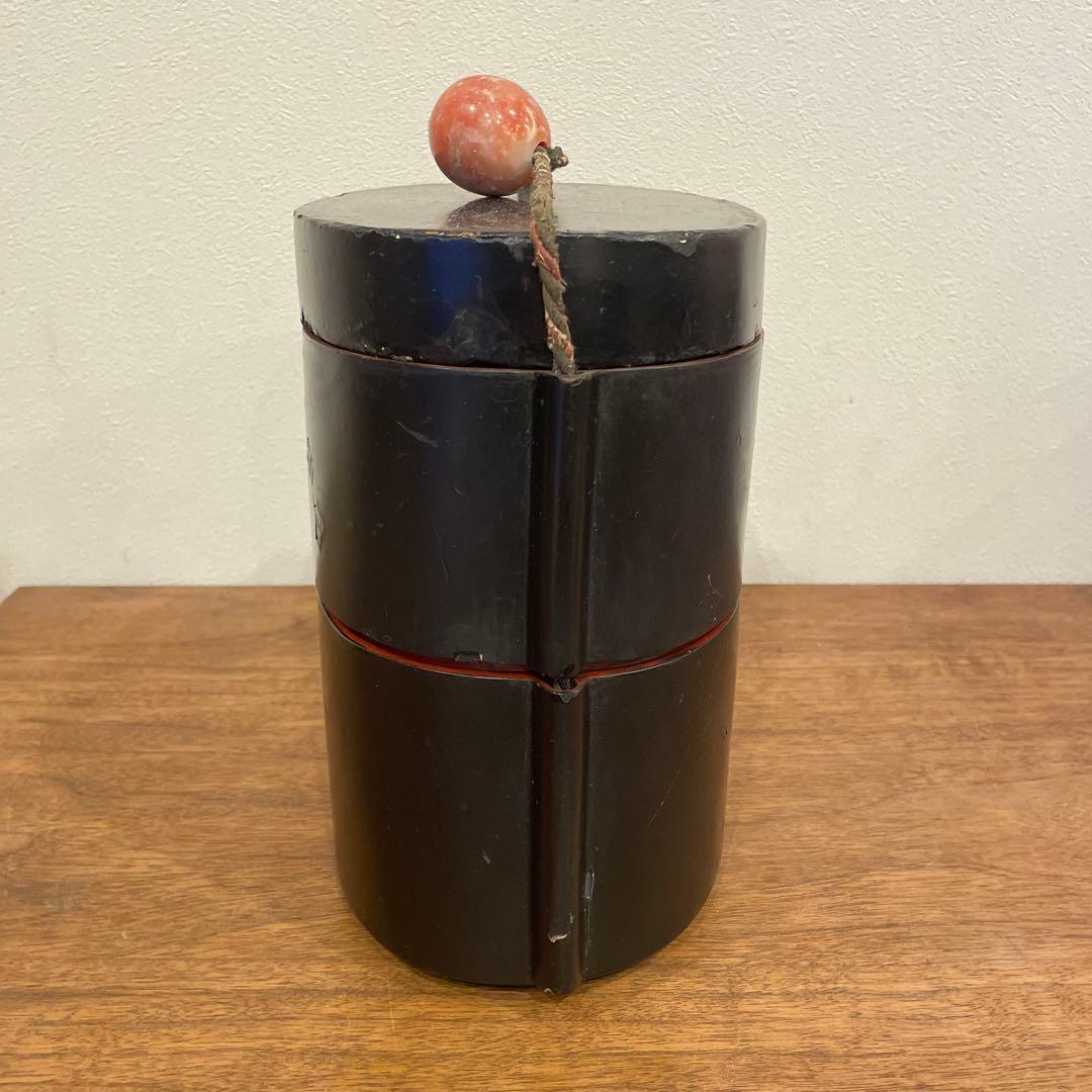 弁当箱　時代物　骨董　漆塗り　古美術　古道具