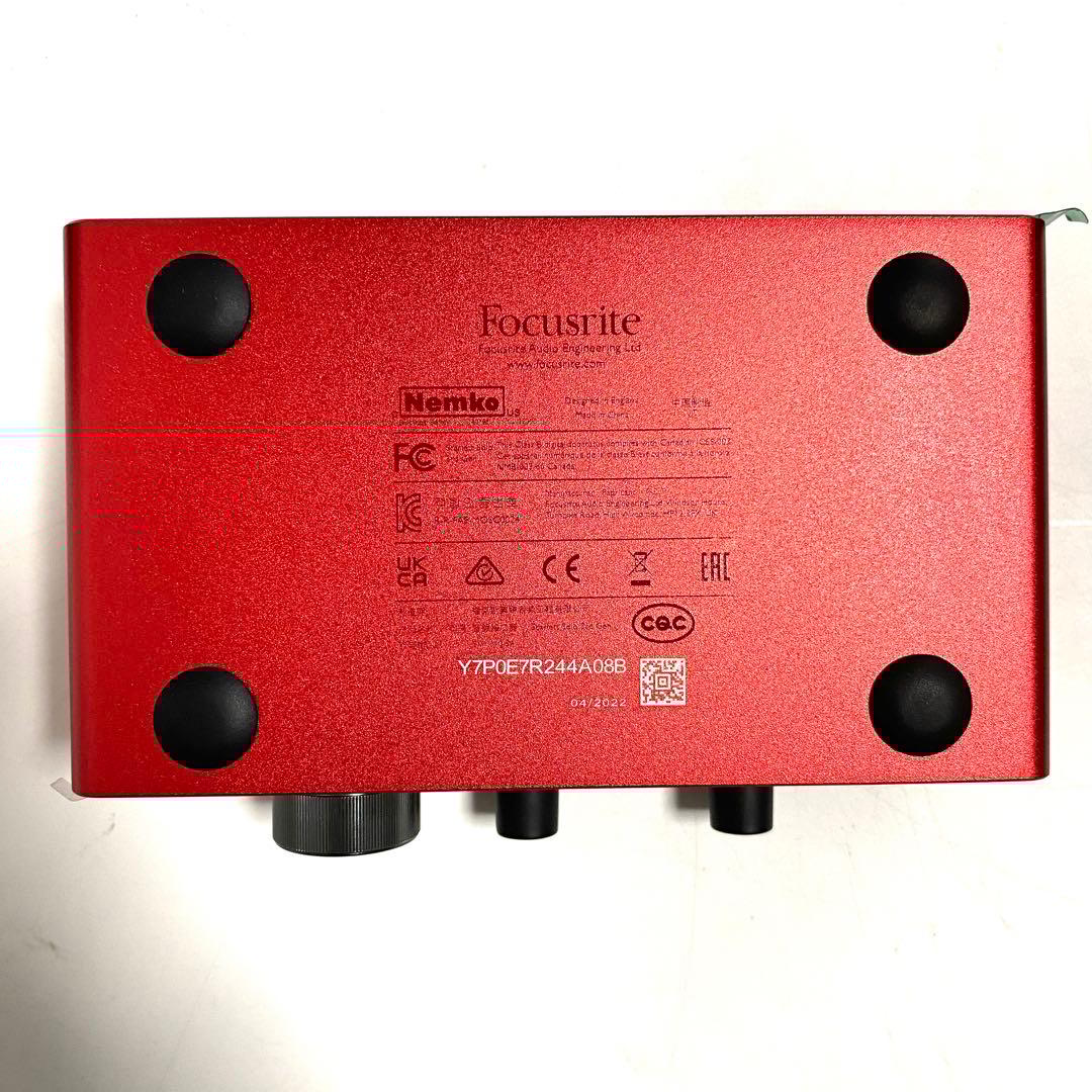 DTM・DAW focusrite Scarlett solo Gen3