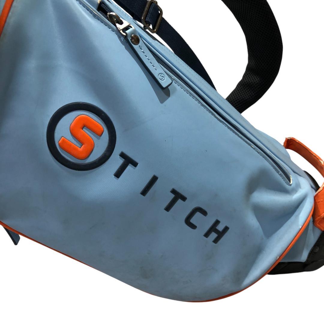 スティッチゴルフ STITCH GOLF キャディバッグ ブルー ゴルフ 刺繍