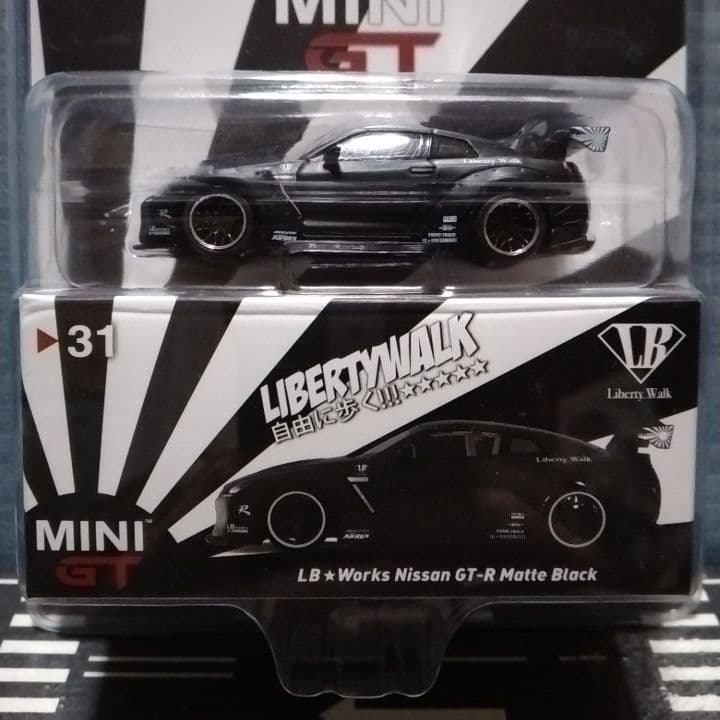 MINI GT LB★Works Nissan GT-R Matte Black
