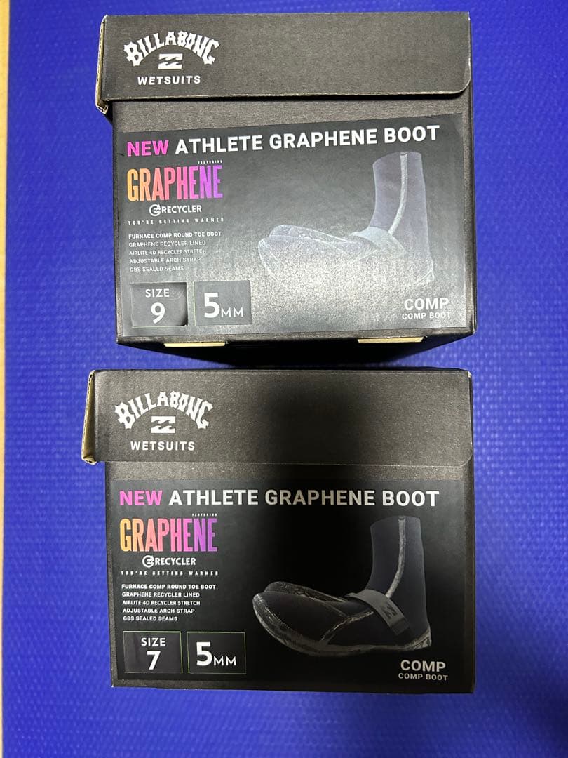 ビラボン サーフ ブーツ ATHLETE BOOT 5mm サーフィン2個セット