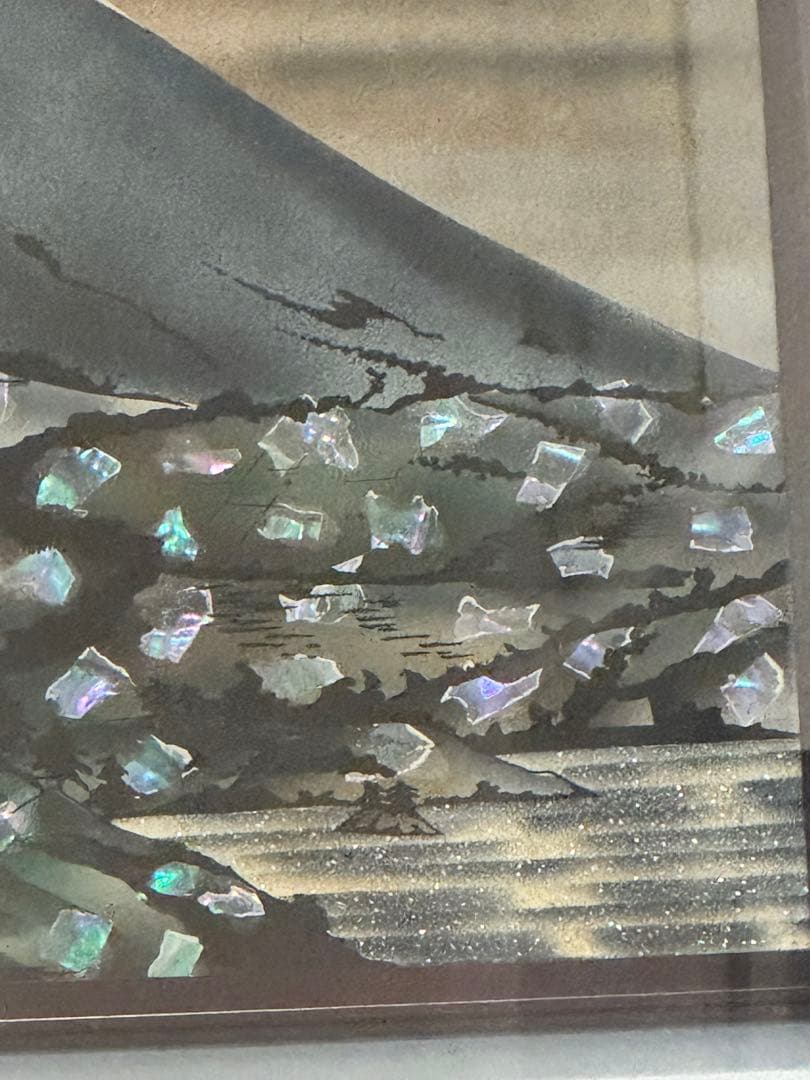 螺鈿山富士額 和室飾り額