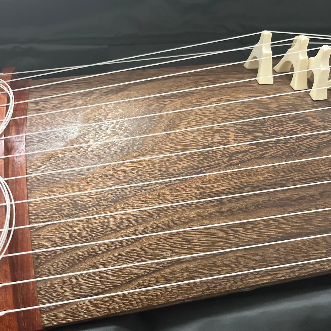 文化箏 大正琴 13弦 和楽器 美品 ソフトケース付 幅約93cm 1/2サイズ