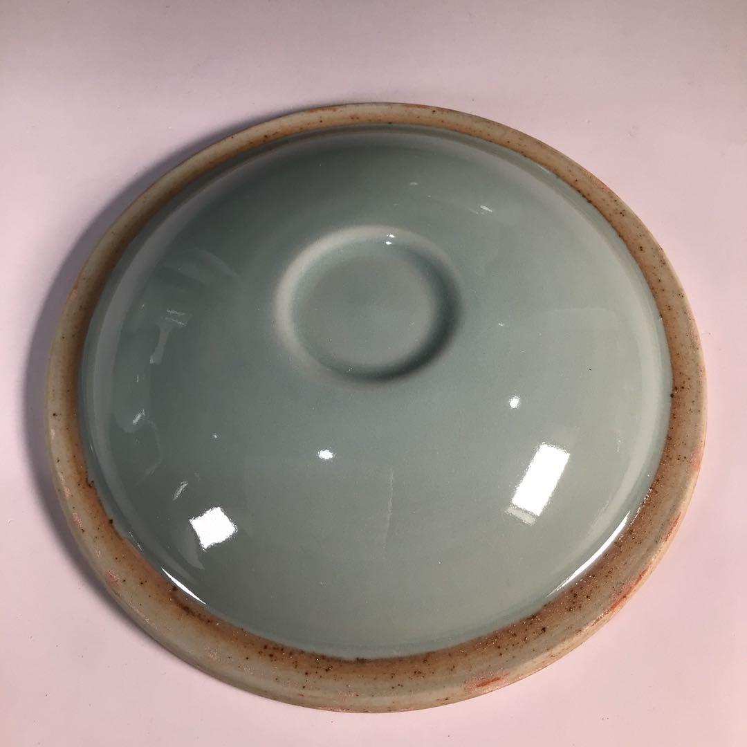 Ｍ５６６　皆具　『京焼』『平安静山造』『桐文』『青磁皆具』　共箱　茶道具