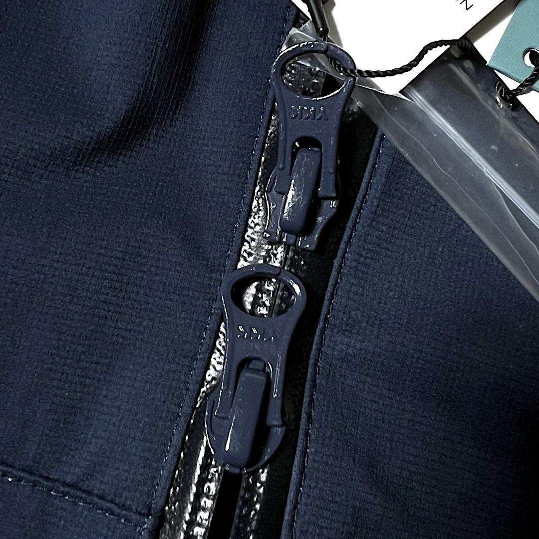 0 パーリーゲイツ AQUAX 防水透湿 レインジャケット ワンピース 紺