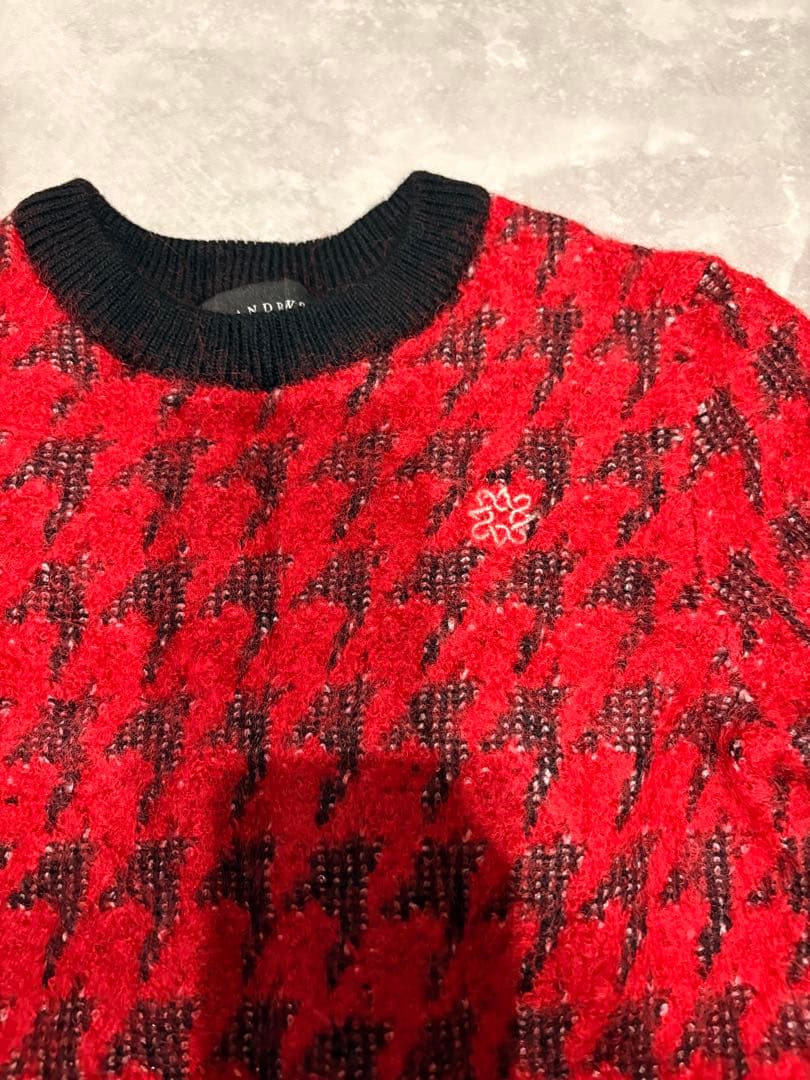 St ANDREWSレディース ゴルフ ニットセーター 赤黒