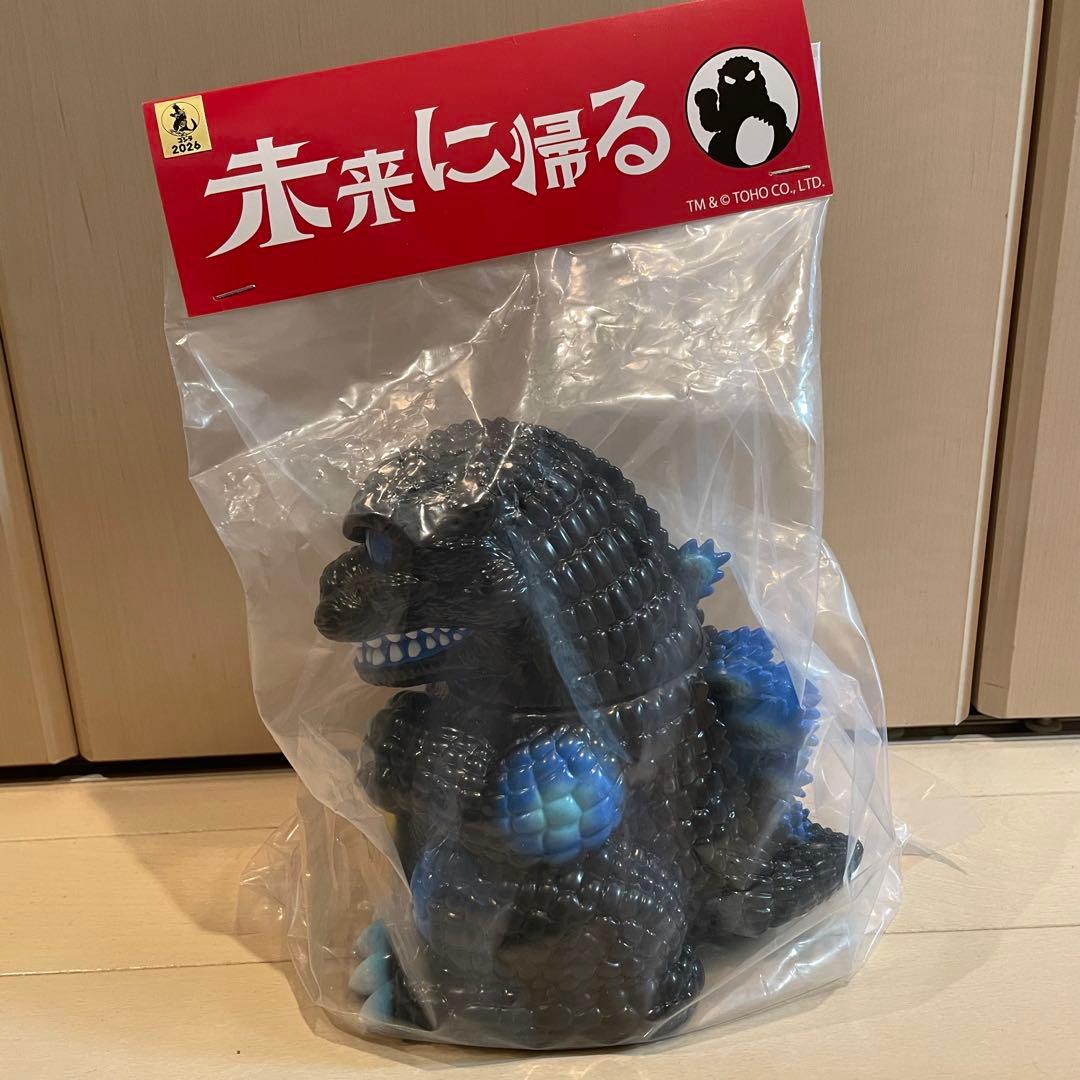 未来に帰る　ソフビ　青　招きゴジラ　青.ver ワンダーフェスティバル2026W