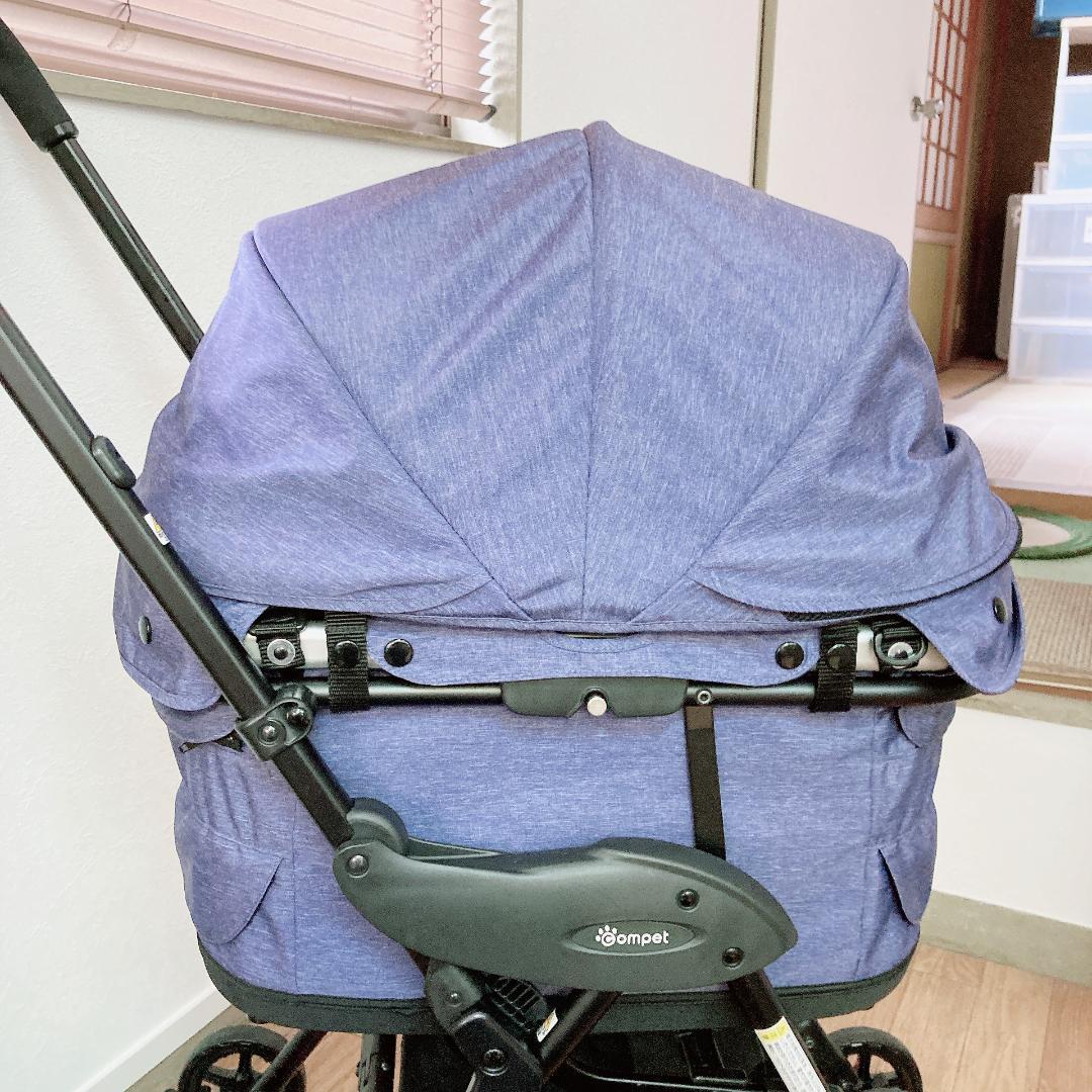 ペットカート コムペット ミリミリ EG ネイビー ブルー　犬・猫 カート