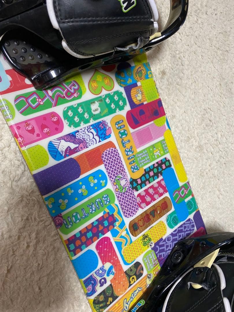 BURTON Chicklet スノーボード115cm バインセット中古