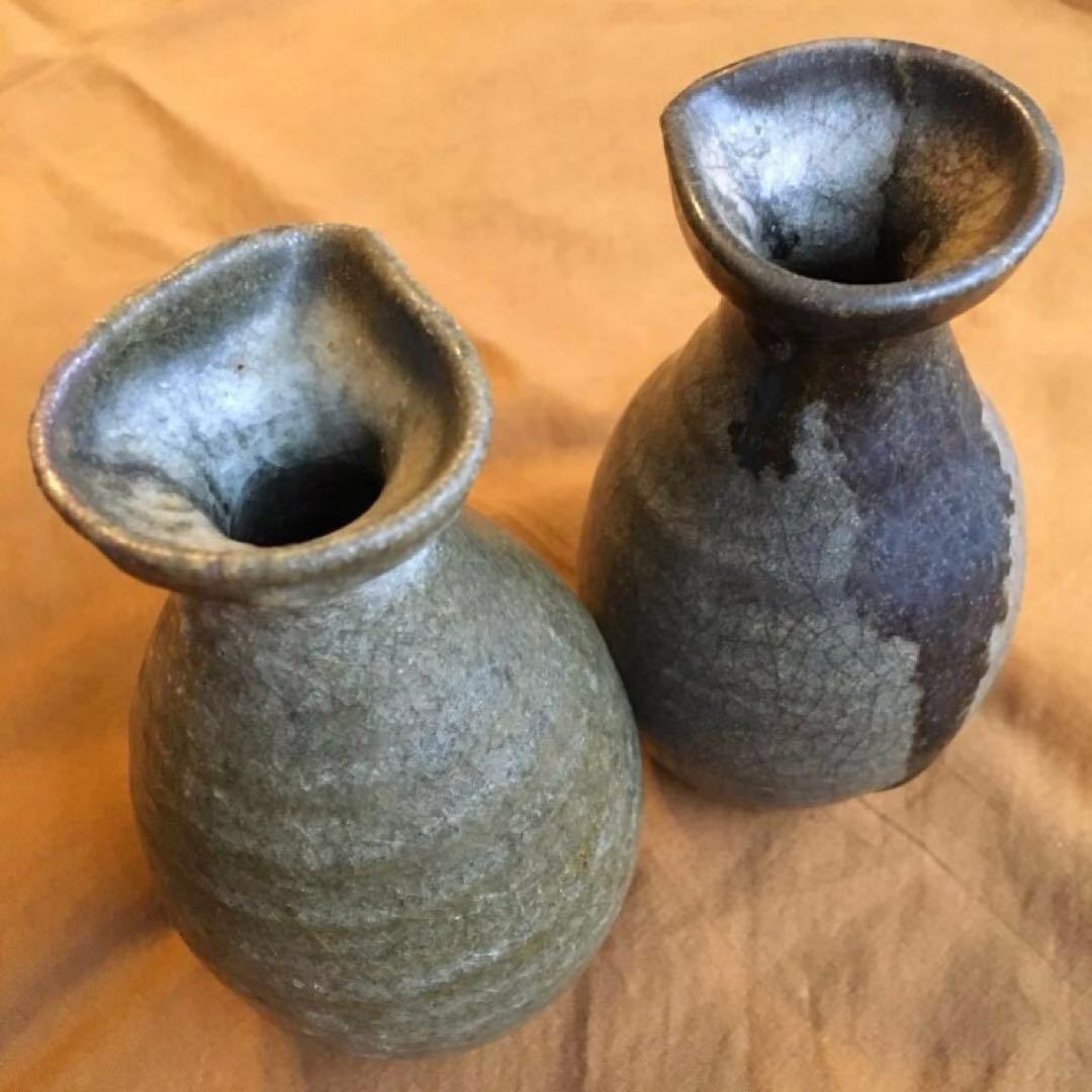 経年80年以上 古唐津 朝鮮唐津 唐津焼 徳利 酒器 陶器 焼物 一輪挿し 骨董