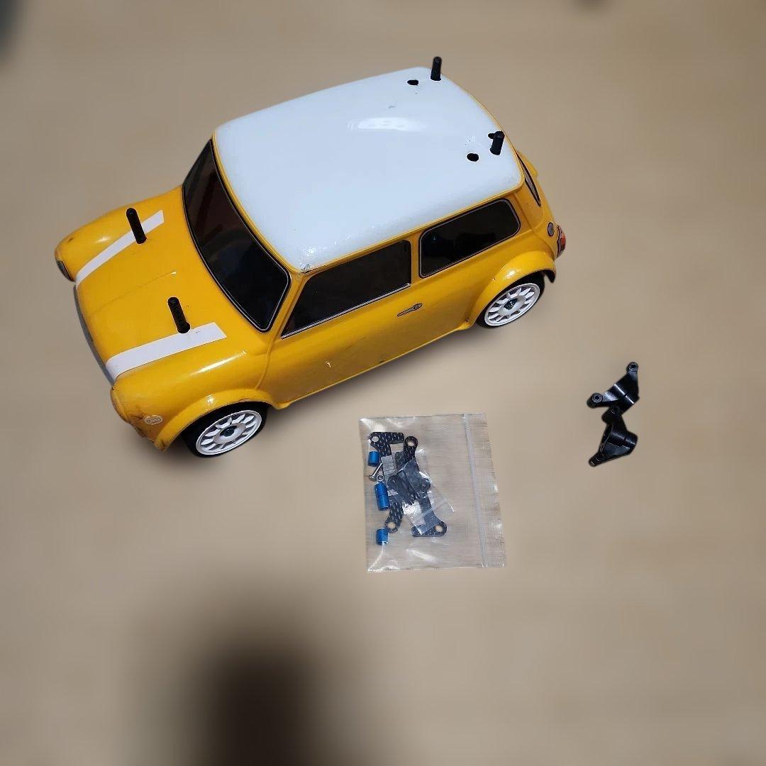 タミヤ　M07 S寸ミニクーパー(ボディはオマケ)　17.5T 04SRメカ付き