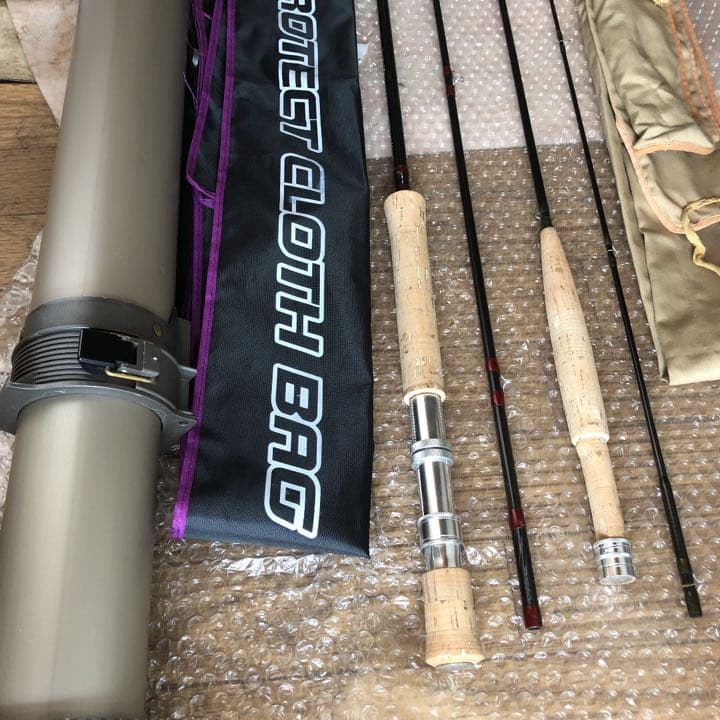 『匿名配送』フライフィッシングフライロッド9ft.#9&8ft5㌅(2ピース)