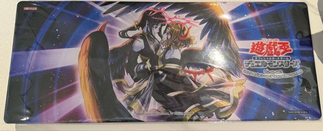 遊戯王　堕天使　公式　プレイマット　3on3