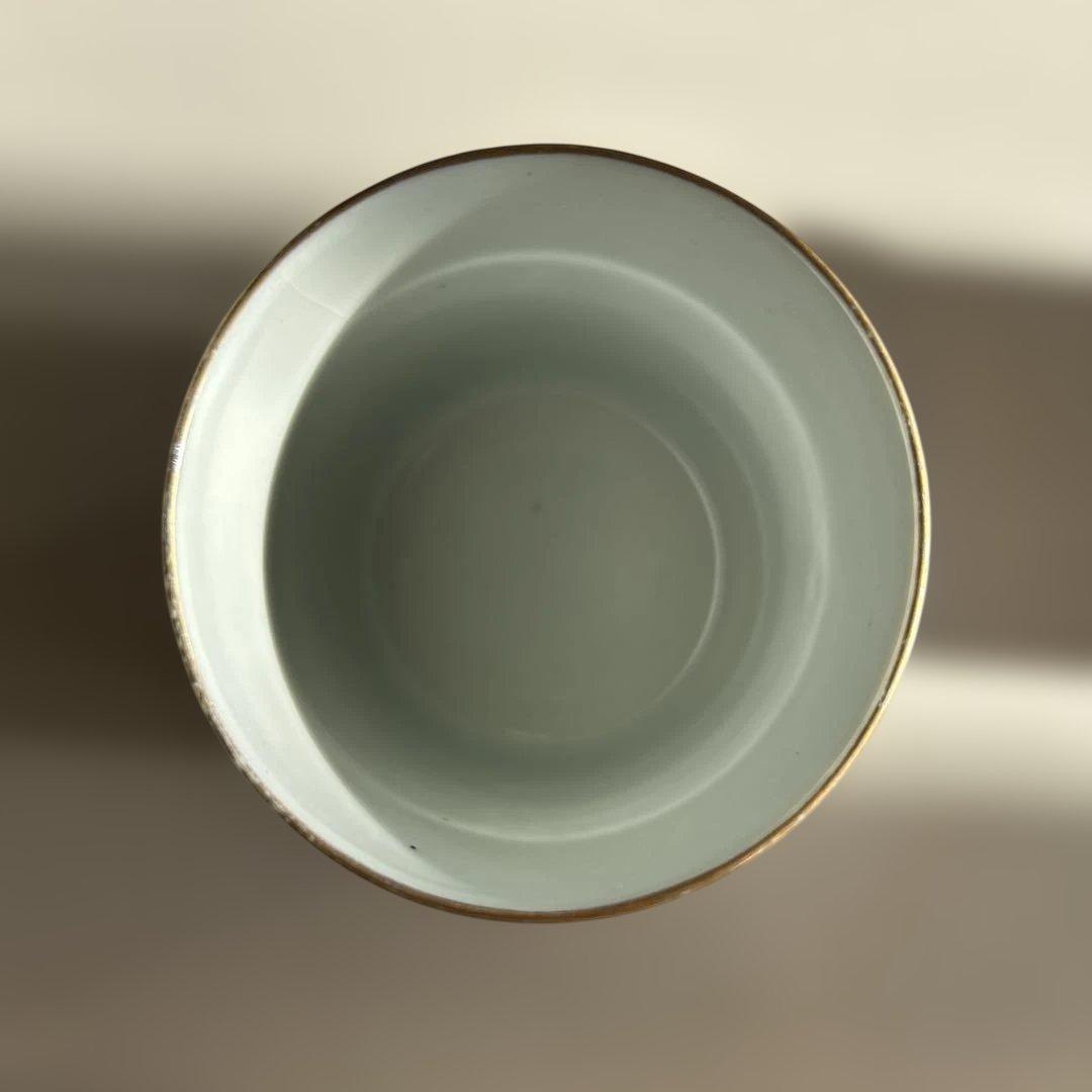 【稀品】　九谷焼き　ふた裏艶絵　春画　夫婦湯呑み