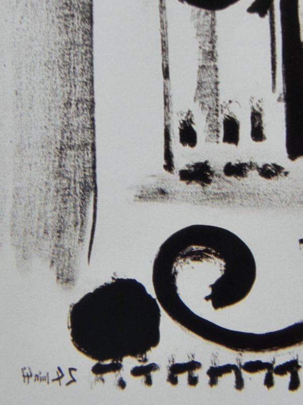 パブロ ピカソ(PABLO PICASSO)、【花模様のクロスの上の花瓶】