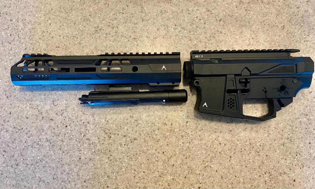 [新品]MWS用アルミ製 AX-15アッパー・ロアレシーバー(限定1個)