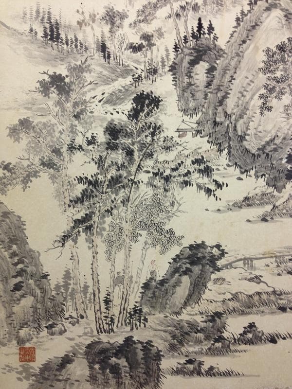 ★古美術！　木戸竹石　水墨山水　文人画