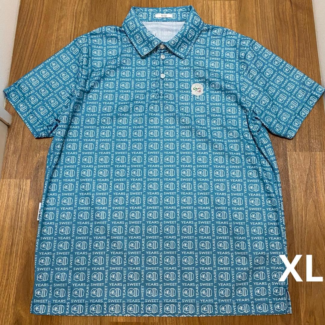 【SY32 SWEET YEARS】ポロシャツ XL ブルー