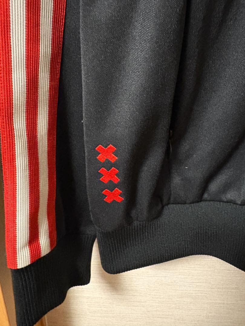 レア　adidas 　AJAX ジャージ 黒/赤　アヤックス　上下セット