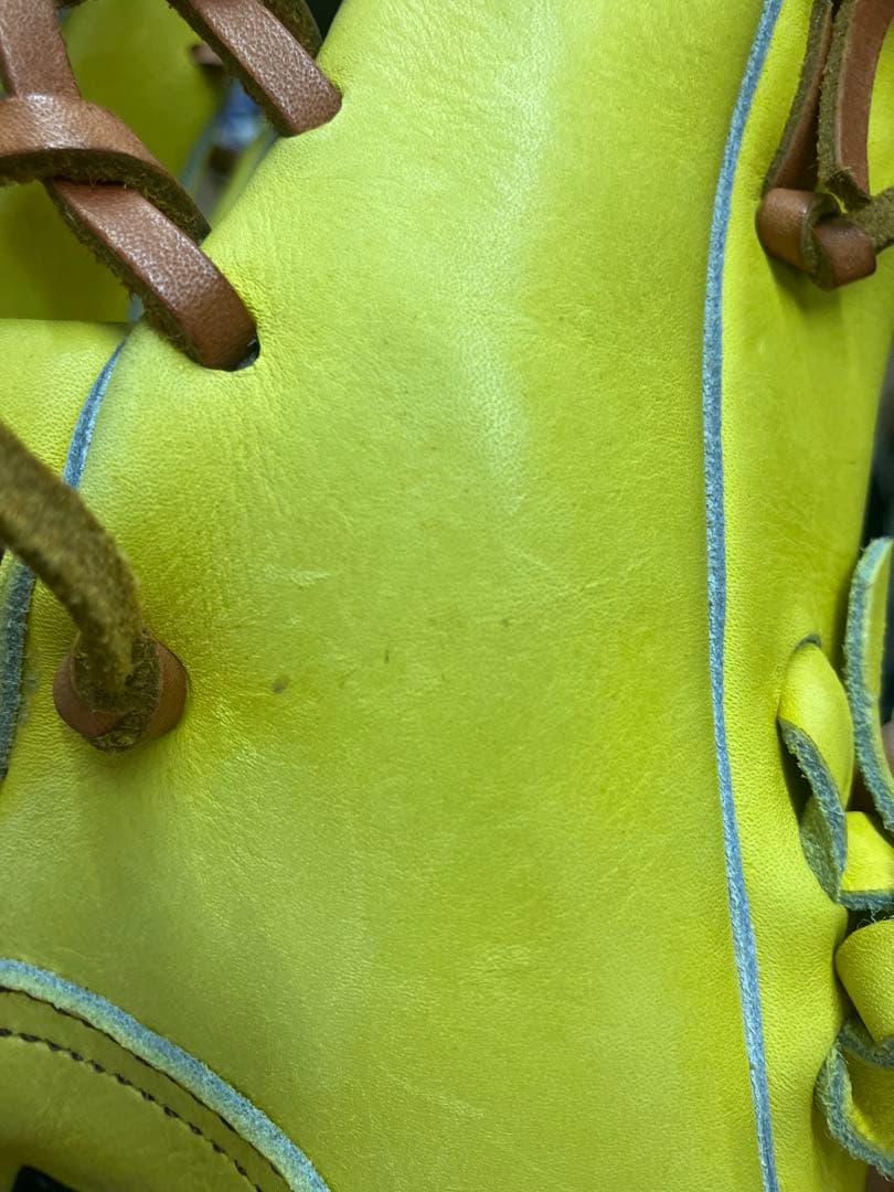 イエロー Ibaraki 硬式野球グローブ