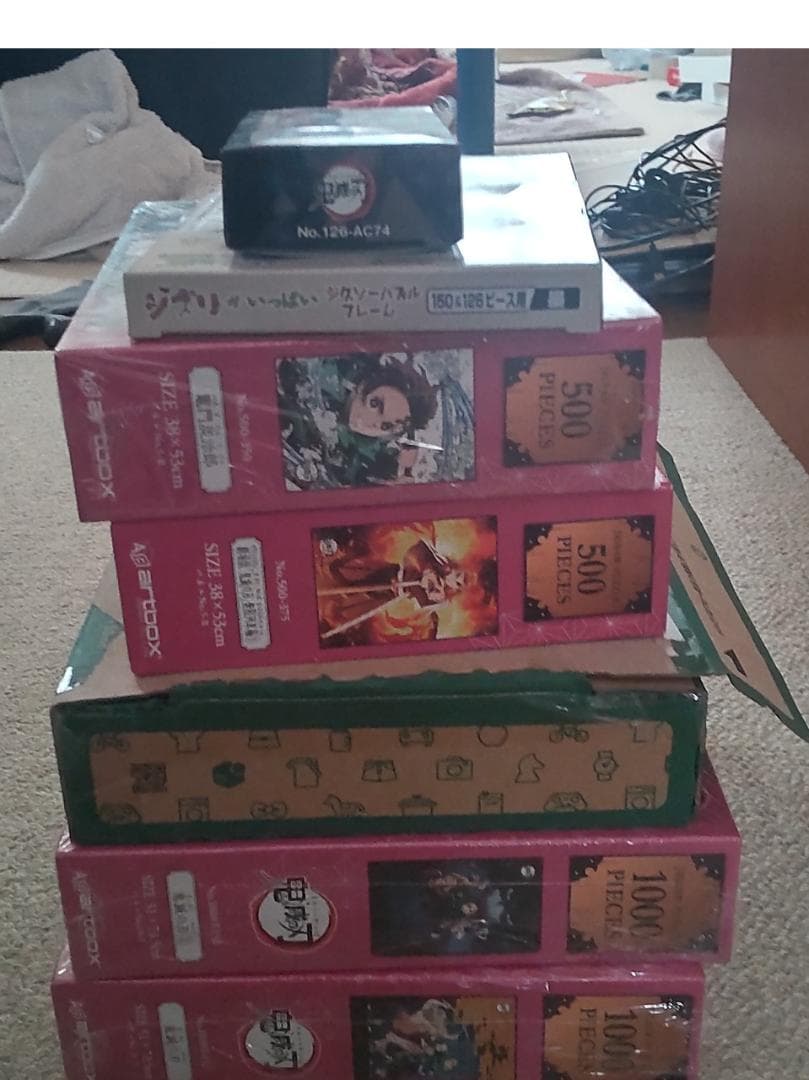 鬼滅の刃　ワンピース　ジグソーパズル　6点