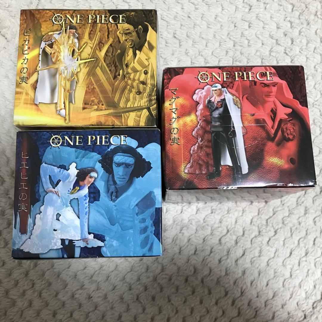 値下げ【ワンピース能力者フィギュア　三大将　赤犬　黄猿　青キジ